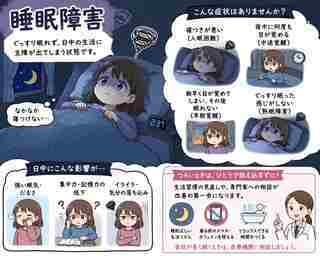 睡眠障害イラスト
